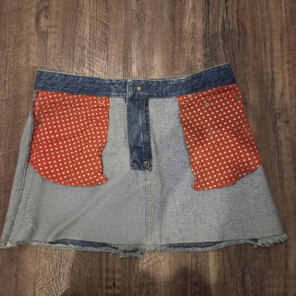 Marc Jacobs Embellished Playful Denim Mini Skirt Size 10 Y2K - Picture 10 of 13